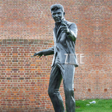 Outdoor Life Size Metal Statue Bronze Billy Fury Sculpture