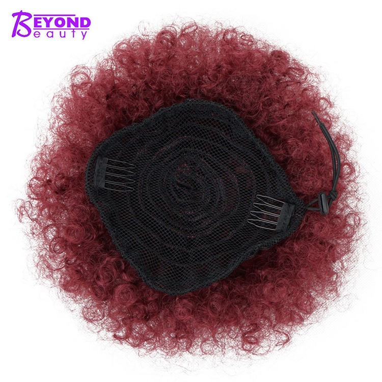 Professional Factory Wholesale Hair Bun Synthetic Hair Fiber Afro Hair Bun For Black Women