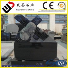 china black granite tombstone, shanxi black granite monument