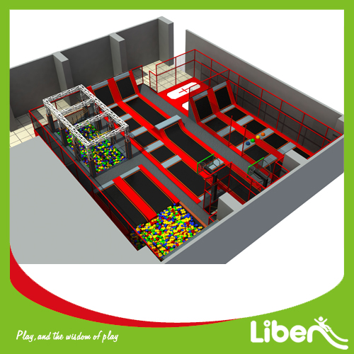 large indoor jump park for commercial