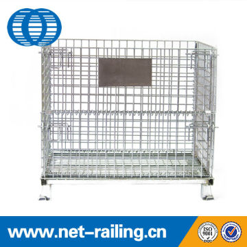Industrial storage Stackable Heavy Duty Folding Wire roll cage