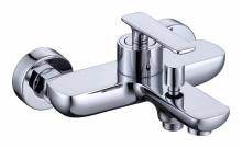 Sanitary ware square pedal brass shower faucet rainfall shower head shower faucet