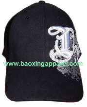 3d embroidery flex cotton fitted hats and cap