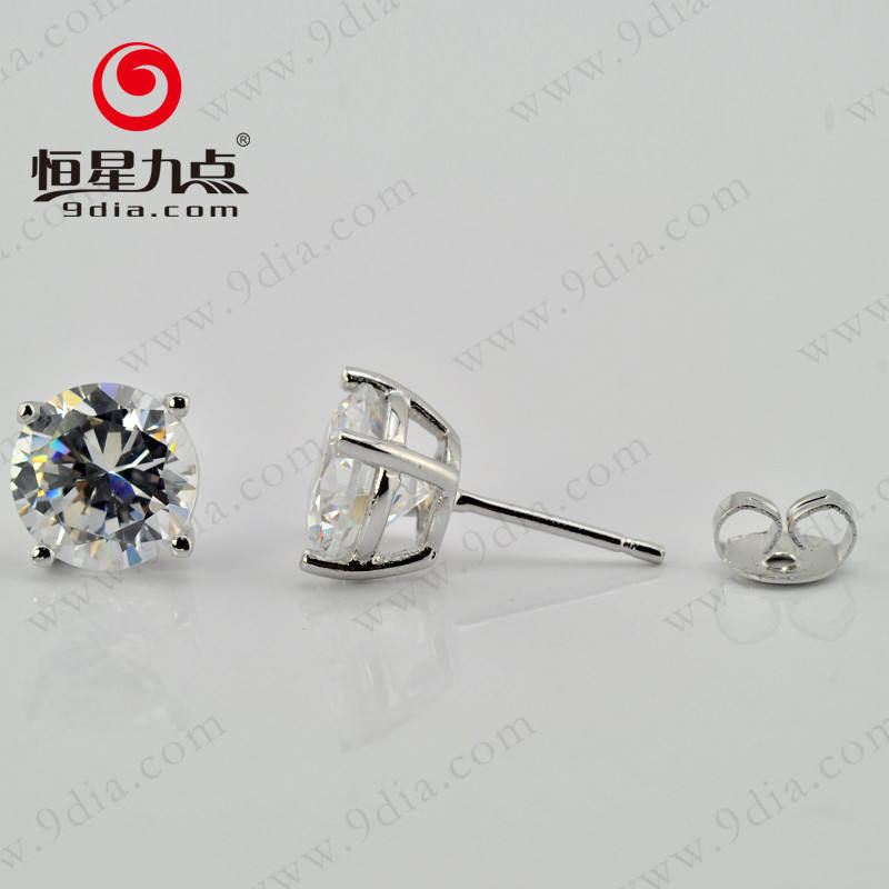Stud Earrings for Women Wholesale Price 925 Sterling Silver Diamond Earrings 2020