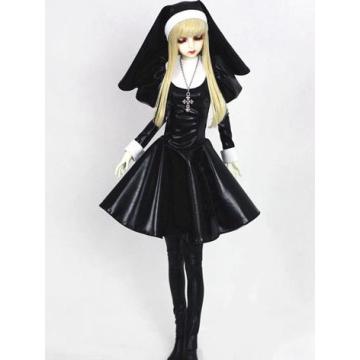 Bjd Clothes Black Long Dress for Ball-jointed Doll