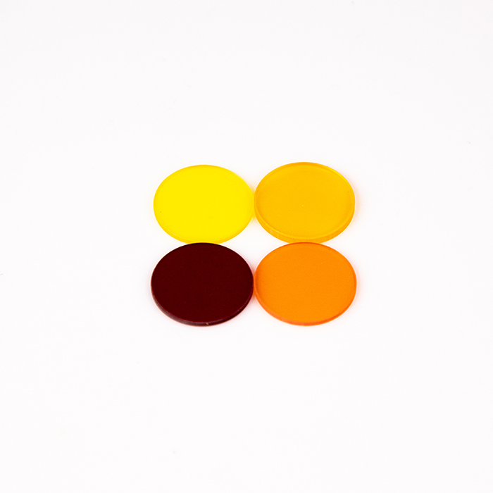 Πορτοκαλί γυαλί φίλτρου Orange colored filter glass