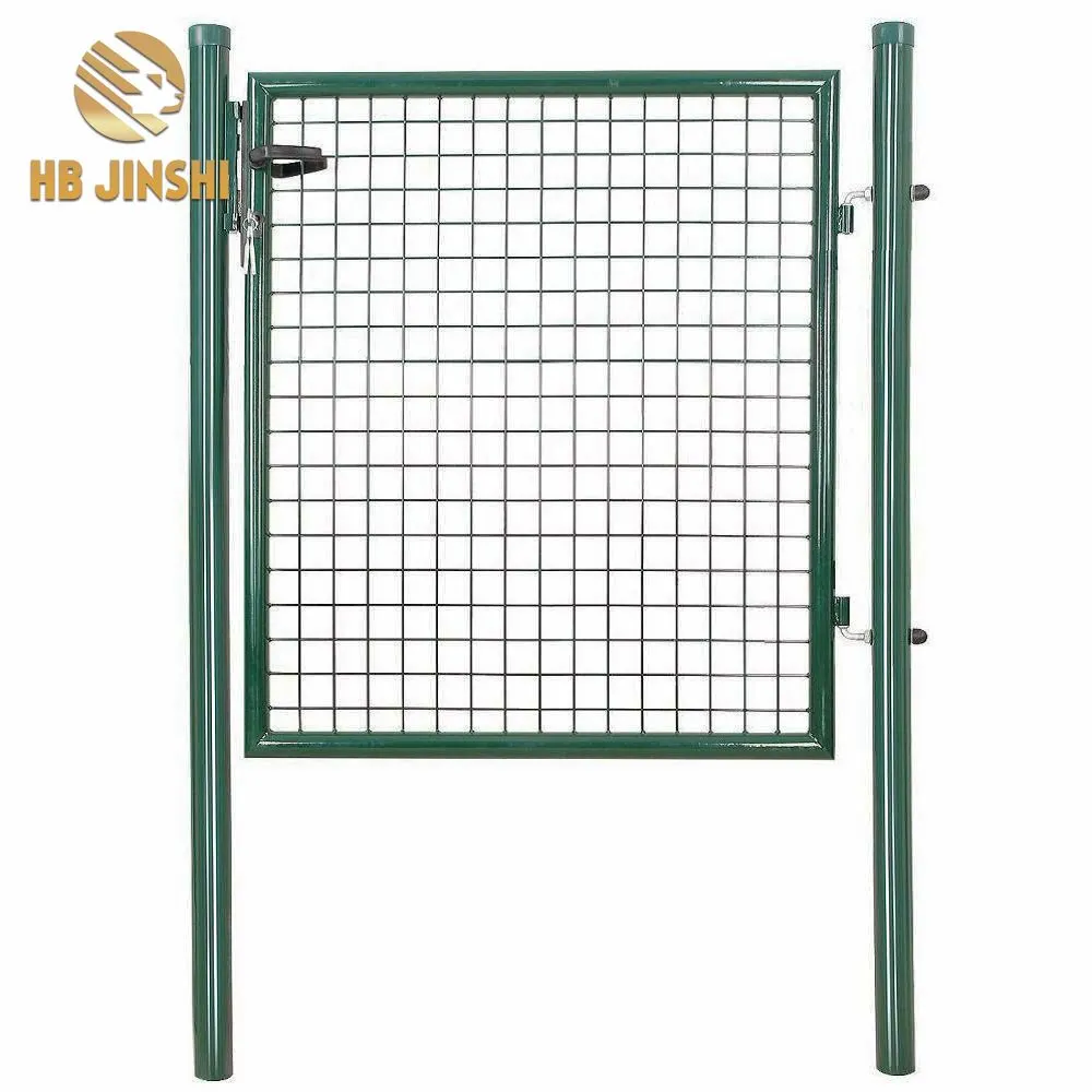 100x100 cm Powder Coated Green Color Wire Mesh Garden Gate Design Fence Door