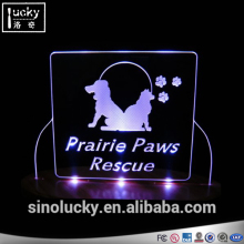 Table LED edge logo sign