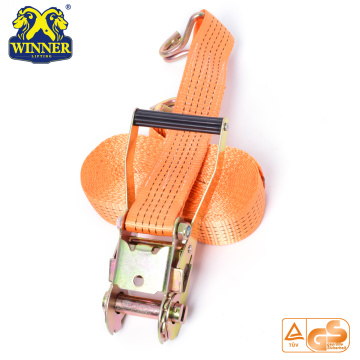 Polyester Webbing Light Ratchet Buckle Strap With J Hook