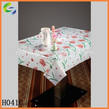 Plastic transparent table cover