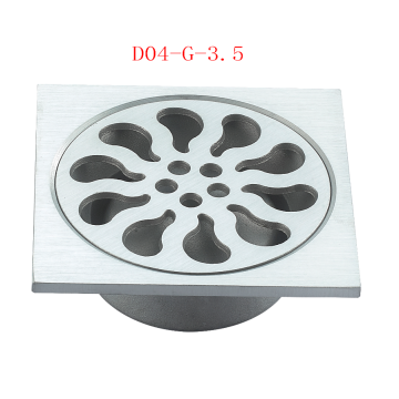 Drain de bain en acier inoxydable D04