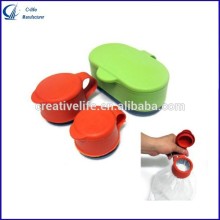 Hot Selling 3Pcs Plastic Food Meat Snack Storage Bag Cap Seal Clip Magic Bag Cap