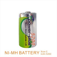 Long Cycle Life 1.2v 5200mah C Nimh Rechargeable Battery