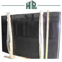Polished Indian Black Star Galaxy Granite Slabs for Kitchen Countertops