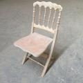 石灰洗浄折り畳み式のナポレオンの椅子