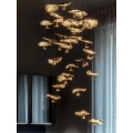 Hobby CHANDELIER DE LAVE DE GOLD GOLDEN INDOOR