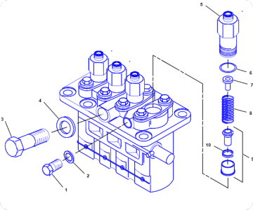Skid Steer Loader 216 Fuel Injection Pump 164-7610/1647610