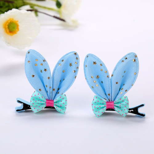 Bow tie rabbit ear hairpin rabbit ear clip