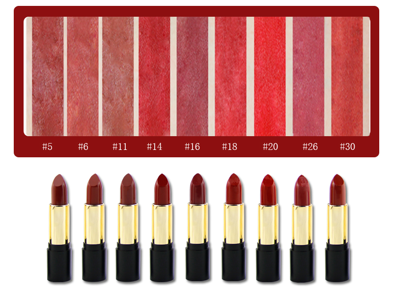 OEM factory Smooth Matte 30 colors customize private label waterproof Long Lasting Smooth matte lipstick