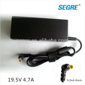 90w 6.0*4.4mm laptop dc adapter for sony 19.5v 4.7a