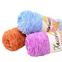 Customized Wholesale Bulky Soft Chenille Yarn for Knitting Blankets (2cm-3cm, 250g, Colorful)