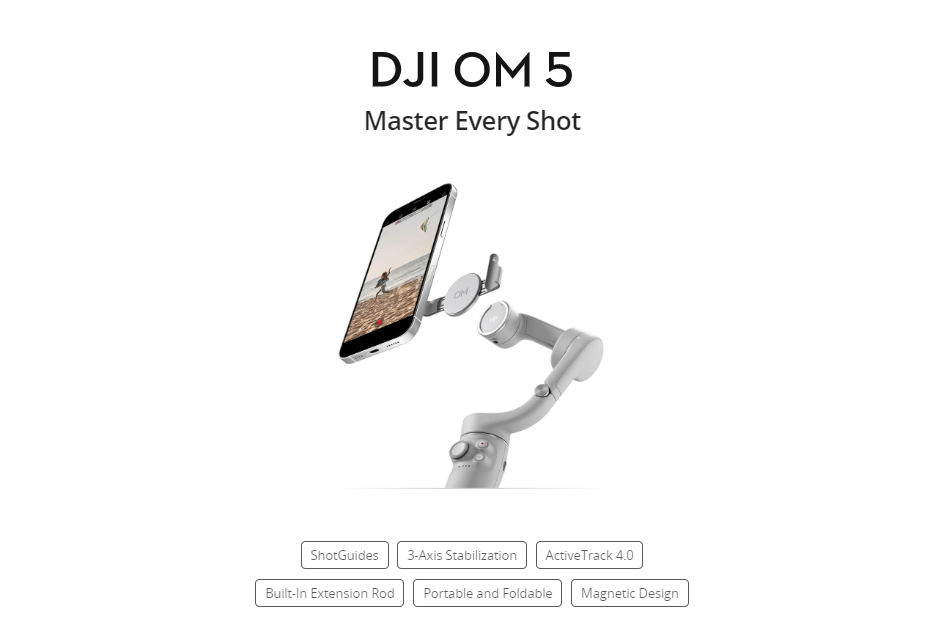 DJI OM5 3-Axis Handheld Gimbal Active Track 4.0 Portable and Foldable OM 5 Original New In Stock for smartphone gimbal