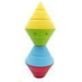 Bloco de empilhamento suave de silicone Brinquedos Aprendendo Montessori Game