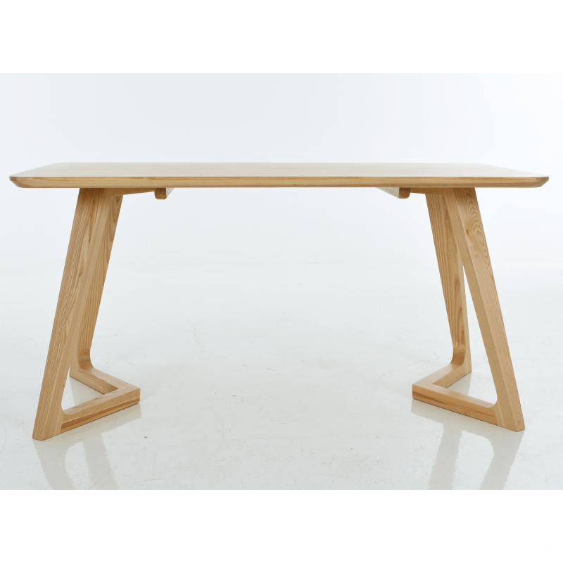 Nordic style Solid wood rectangle table modern simple Ash table hotel household dining table
