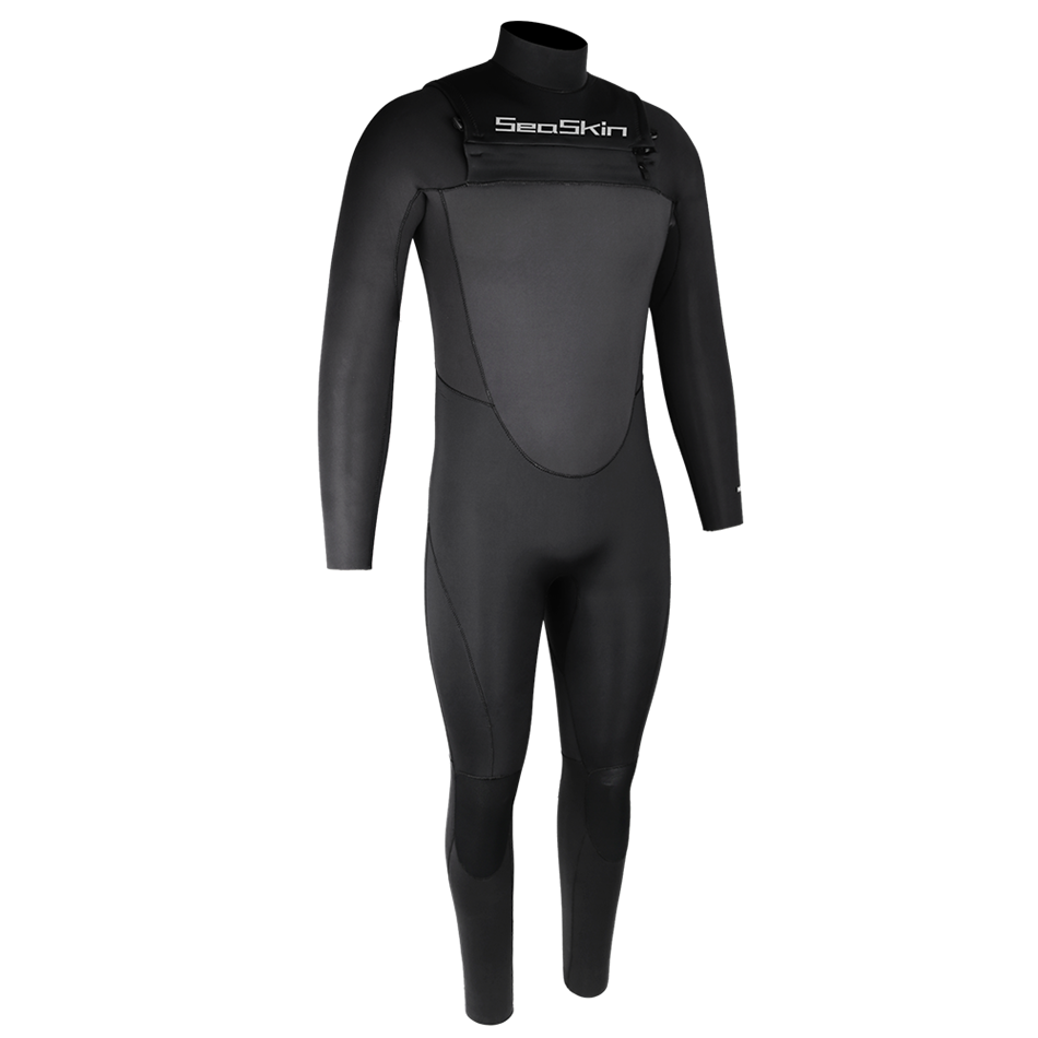 Seaskin Mens 4/3mm Neoprene Lengan Panjang Melayari Wetsuits