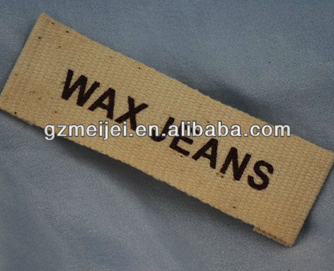 jeans wash care label for garment