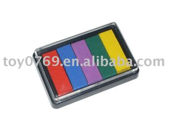 5-Colour Office Stamp Ink Pad, Toy Stamp Ink Pad