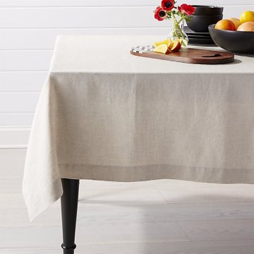 Linen cotton blend table cloth