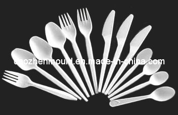 Plastic Spoon/Fork/Knife Injection Mould in China