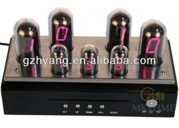 Technological hi-end tube digital electronic clock