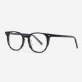 Classic retro round-rimmed acetate women Optical Frames