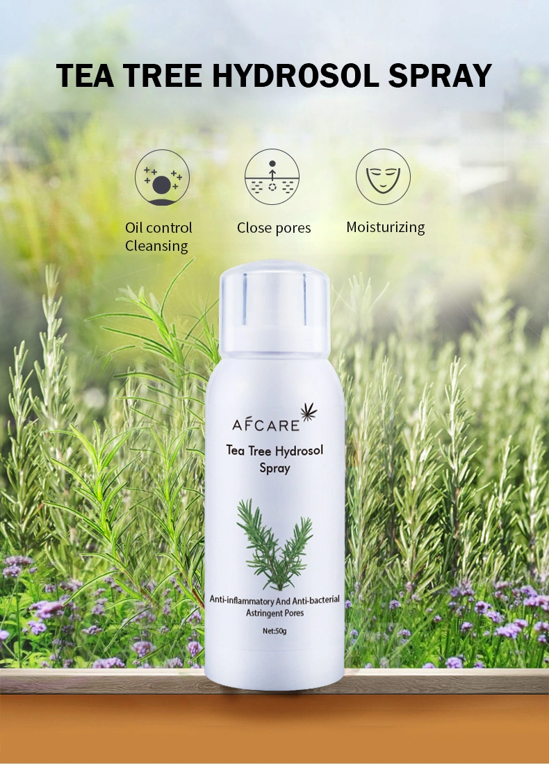 Natural Tea Tree Face Mist Spray Skin Whitening Repairing Treatment Acne Facial Toner Spray Custom Label