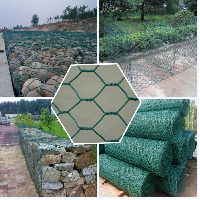 Factory Price PVC Coated hexagonal Gabion basket reno mattress gabion wall Gabion box