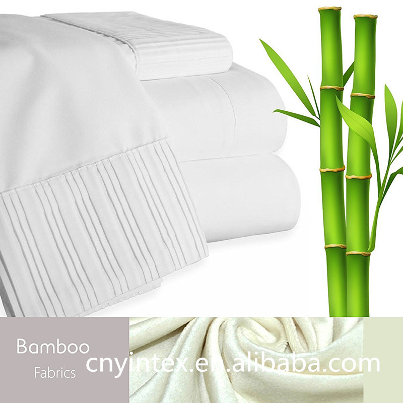 Bamboo Bed Sheet Set - Hypoallergenic Bedding Blend From Natural Bamboo Fiber - Resists Wrinkles 4 Piece Fitted Sheet