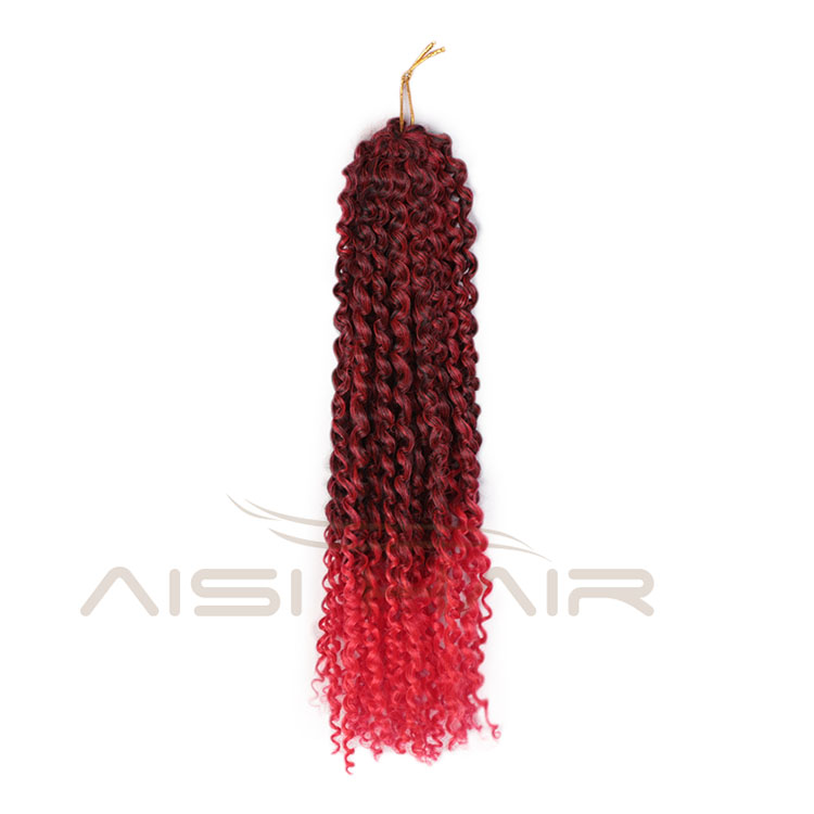 Aisi Hair Afro Curly Multi Ombre Color Synthetic Marly Braiding Hair Extensions Crochet Hairpiece Braids For Black Women