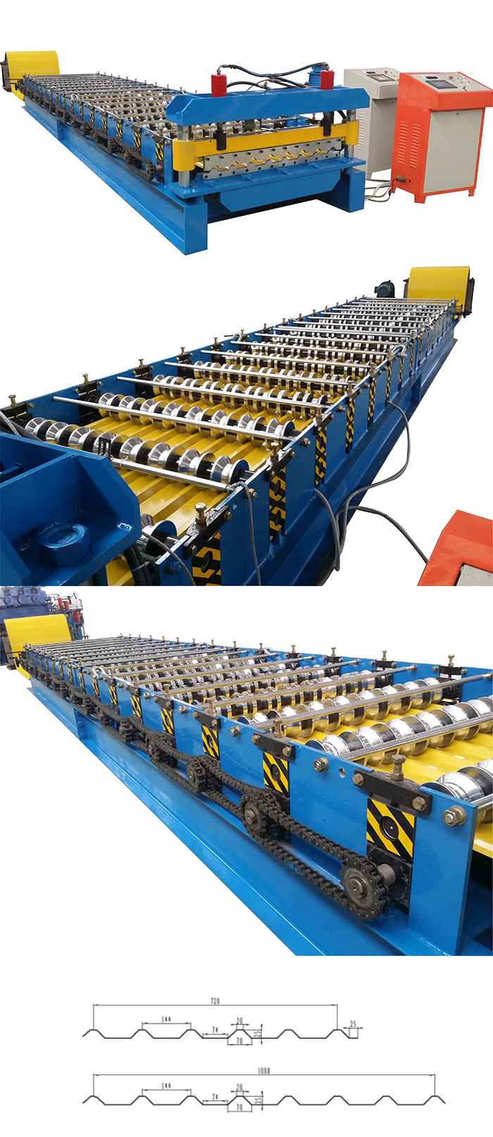 Color Steel Metal Roof Panel Sheet Making Forming Machine