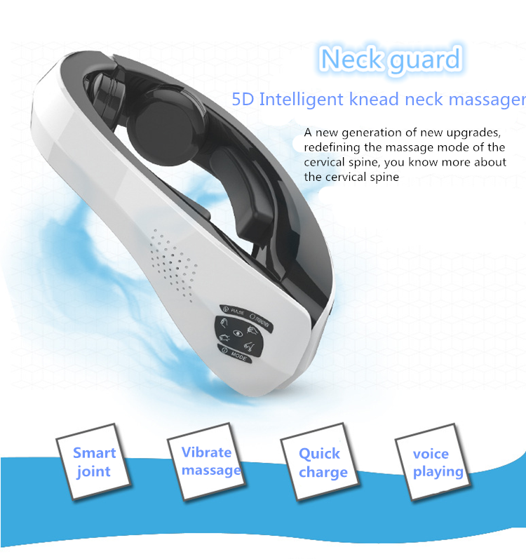 New design intelligent 5D neck massager low frequency cervical spine massager