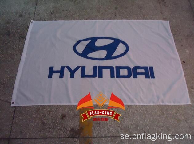 HYUNDAI bil racing team flagga HYUNDAI bil club banner 90 * 150 CM 100% polyster