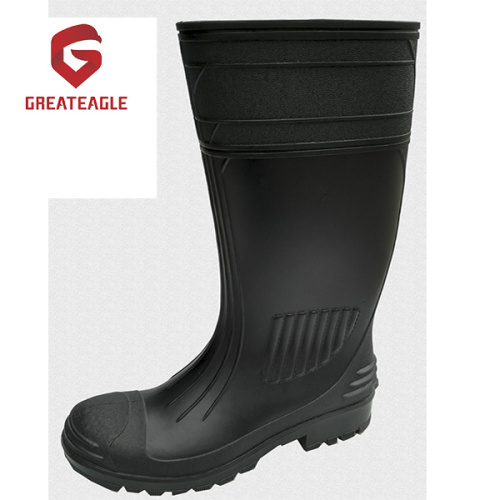 Hochwertige Stahl-PVC-Sicherheits-Regenstiefel