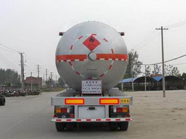 12.8m Gas Gas Liquefied Transport نصف مقطورة