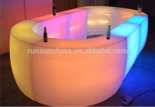 BS321B modern u shaped bar table, colorful cocktail table for bar