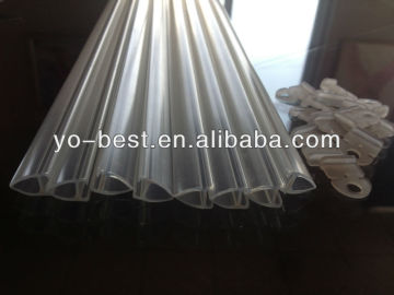 Plastic extruded poster clip strip