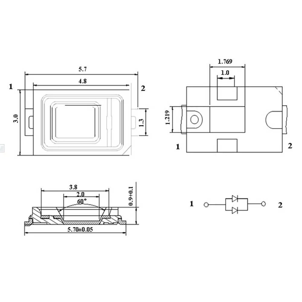 SMD LED Mlt-SMD-5730-03150scb