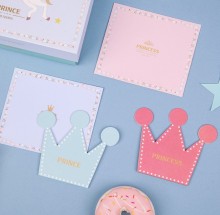 Crown shaped birthday card with envelope