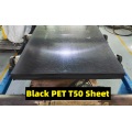 Las hojas de plástico de mascotas negras están disponibles para la venta