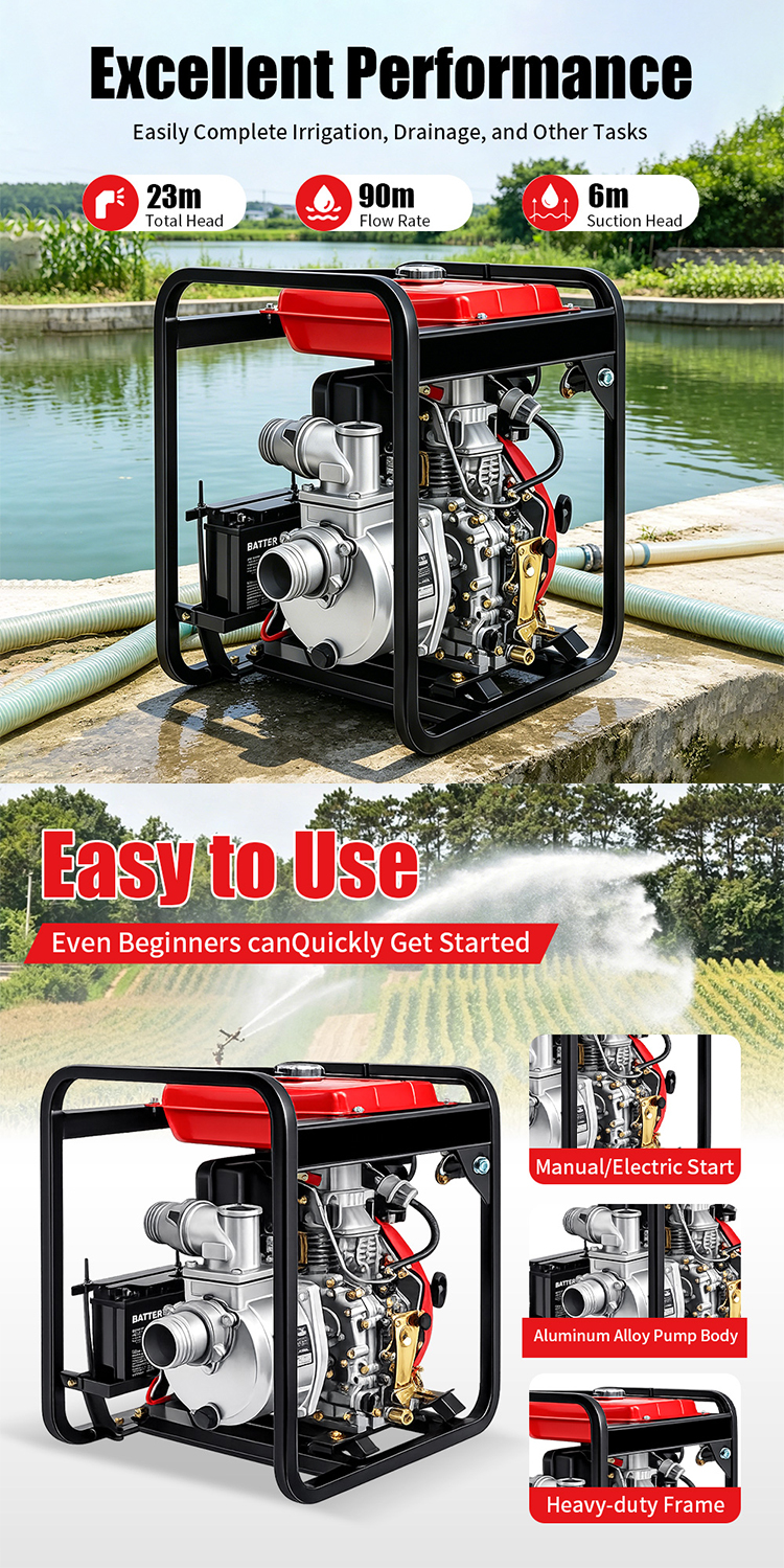 Bomba de agua diésel TKH100P-1(13) TKH100P-1 Diesel Water Pump(13)